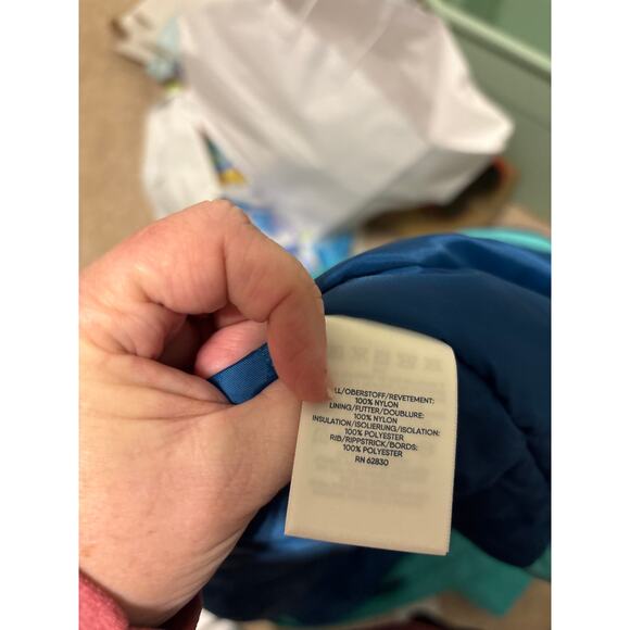 Lands End Sz 18 XL long seafoam teal winter long parka coat euc - Picture 14 of 16